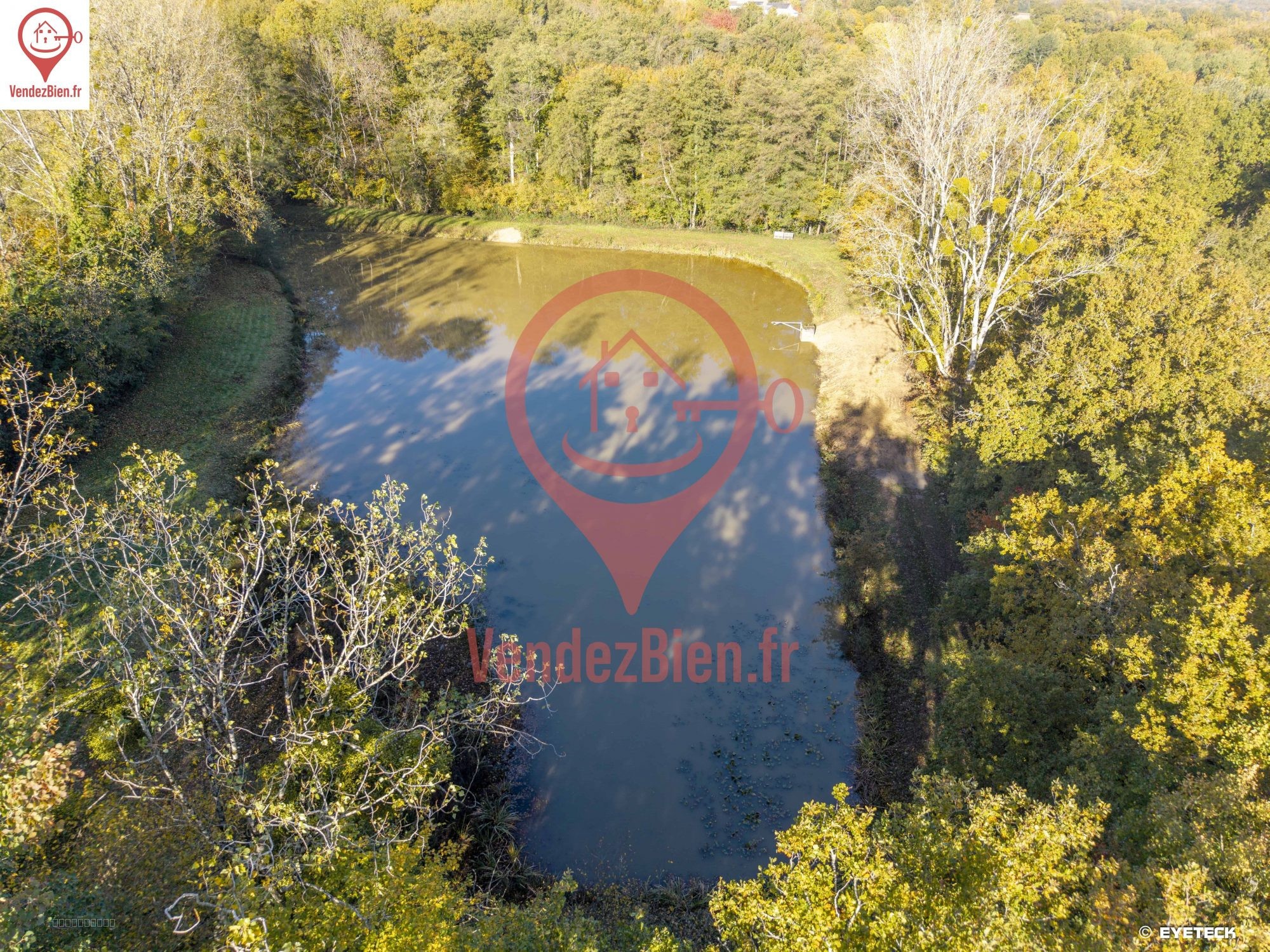 Etang pour la pêche - 5200 m2 sur terrain 9062 m2 — photo 12
