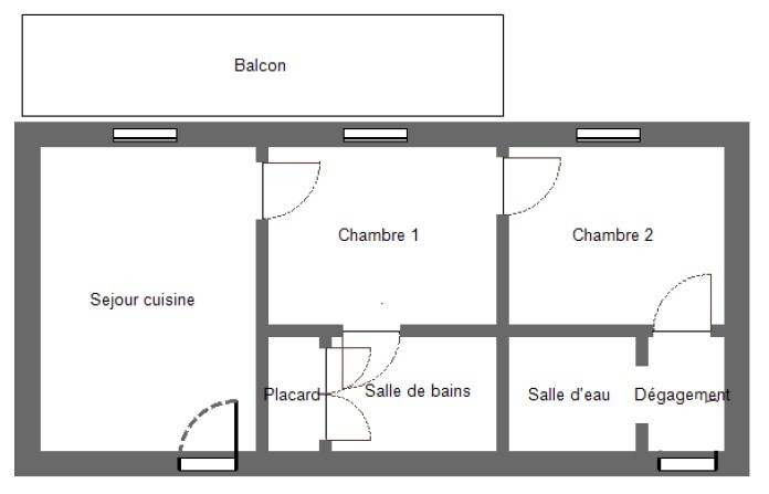 Lumineux T3 de 50m2 avec balcon et belle vue sur les montagnes — photo 14
