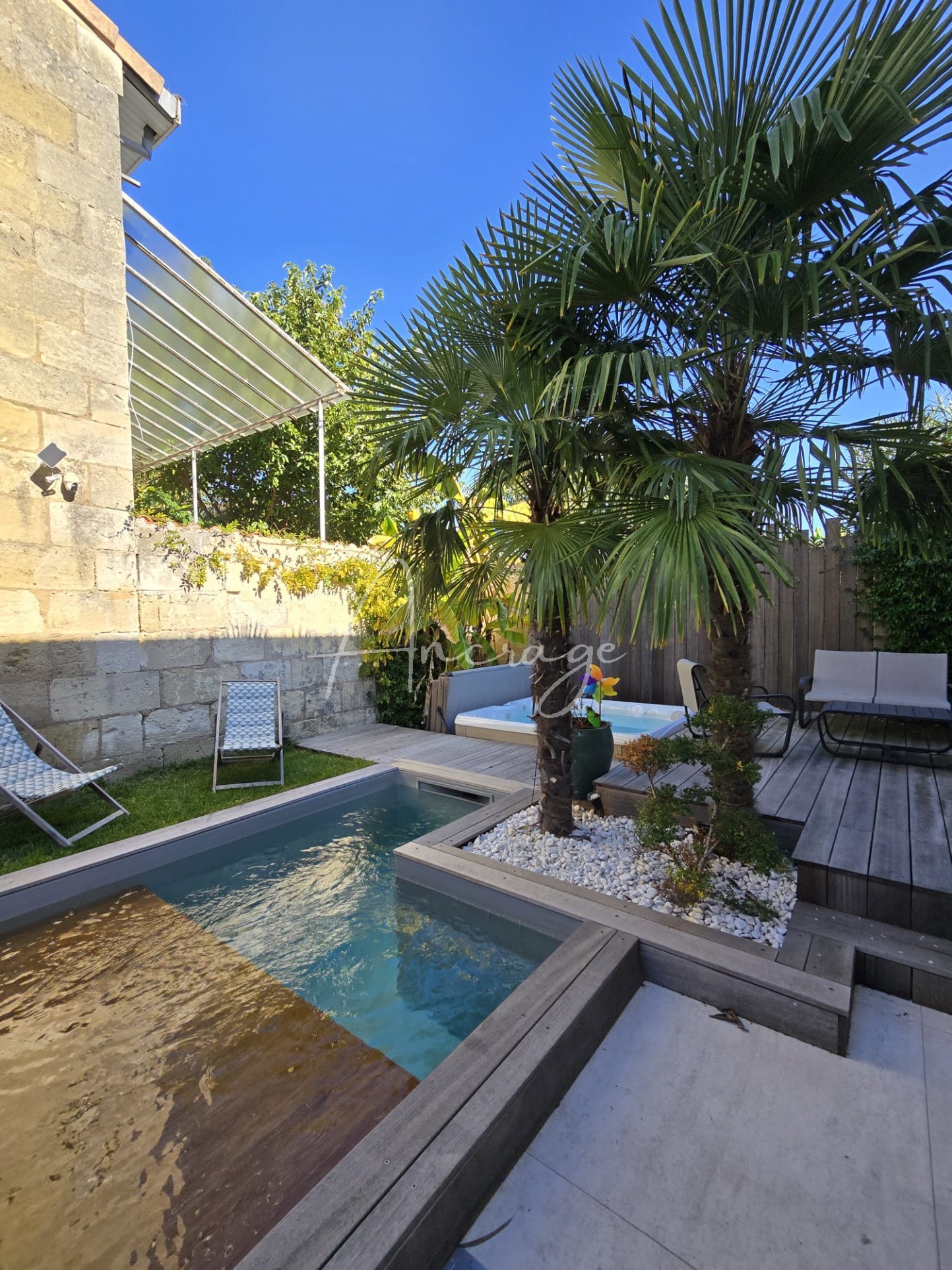 NANSOUTY Echoppe rénovée, jardin avec piscine — photo 3