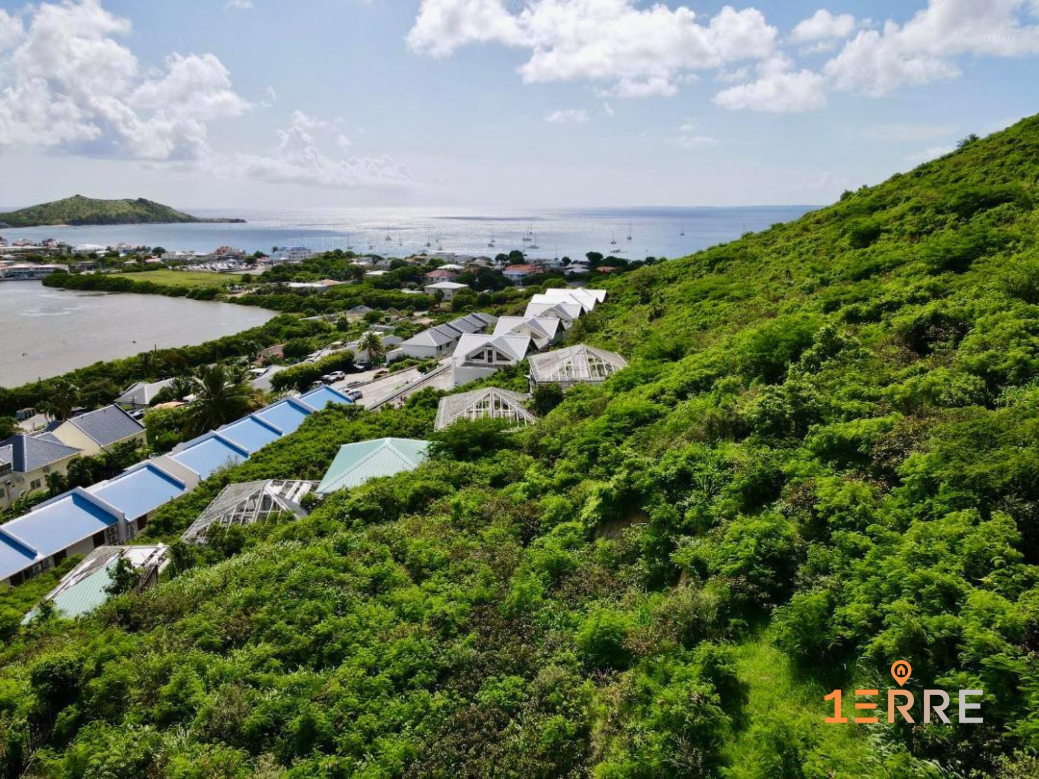 Terrain Vue Mer sur la Baie de Grand Case et la Baie Orientale à Grand-Case St Martin — photo 3