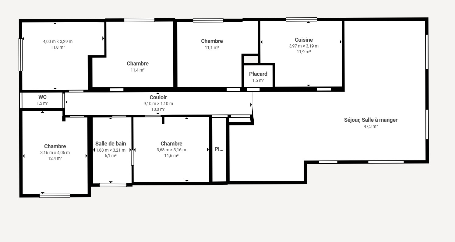 Appartement 5 chambres avec places de parkings — photo 13