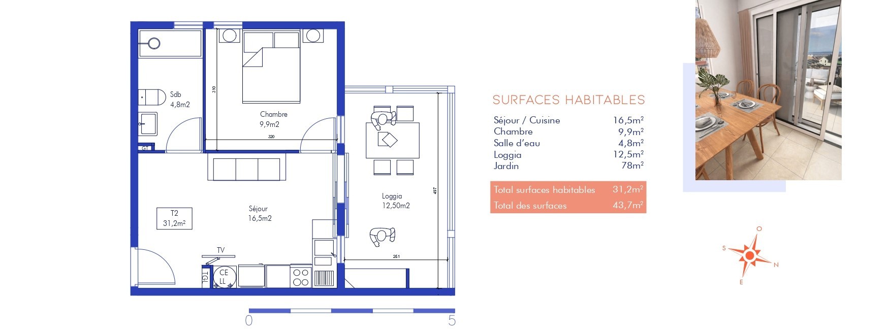 Appartement neuf dans résidence avec piscine — photo 6