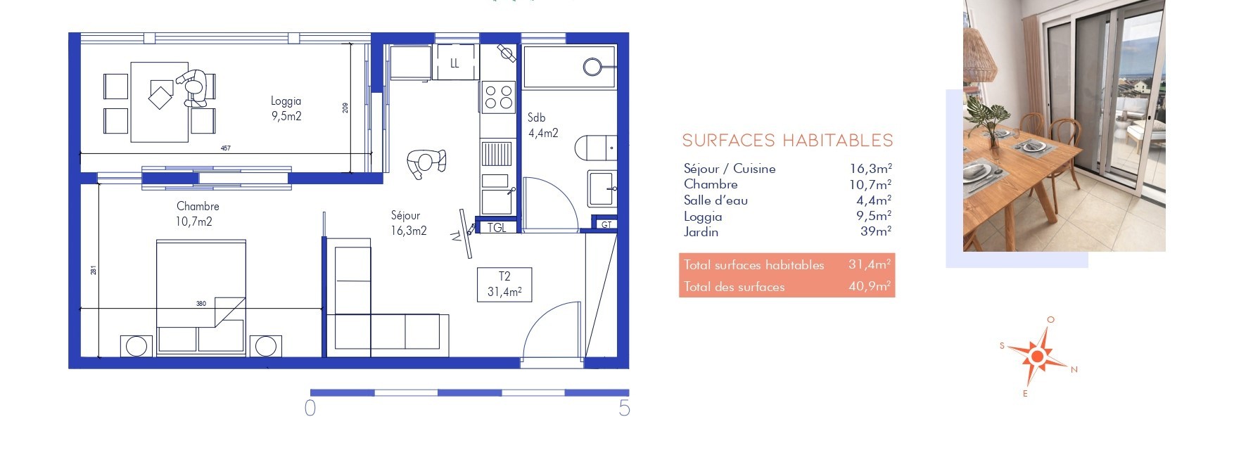 Appartement neuf dans résidence avec piscine — photo 6