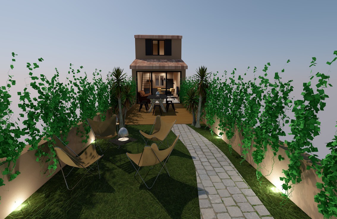 Au pied de la Cité: Remise, avec jardin, à aménager en habitation — photo 8