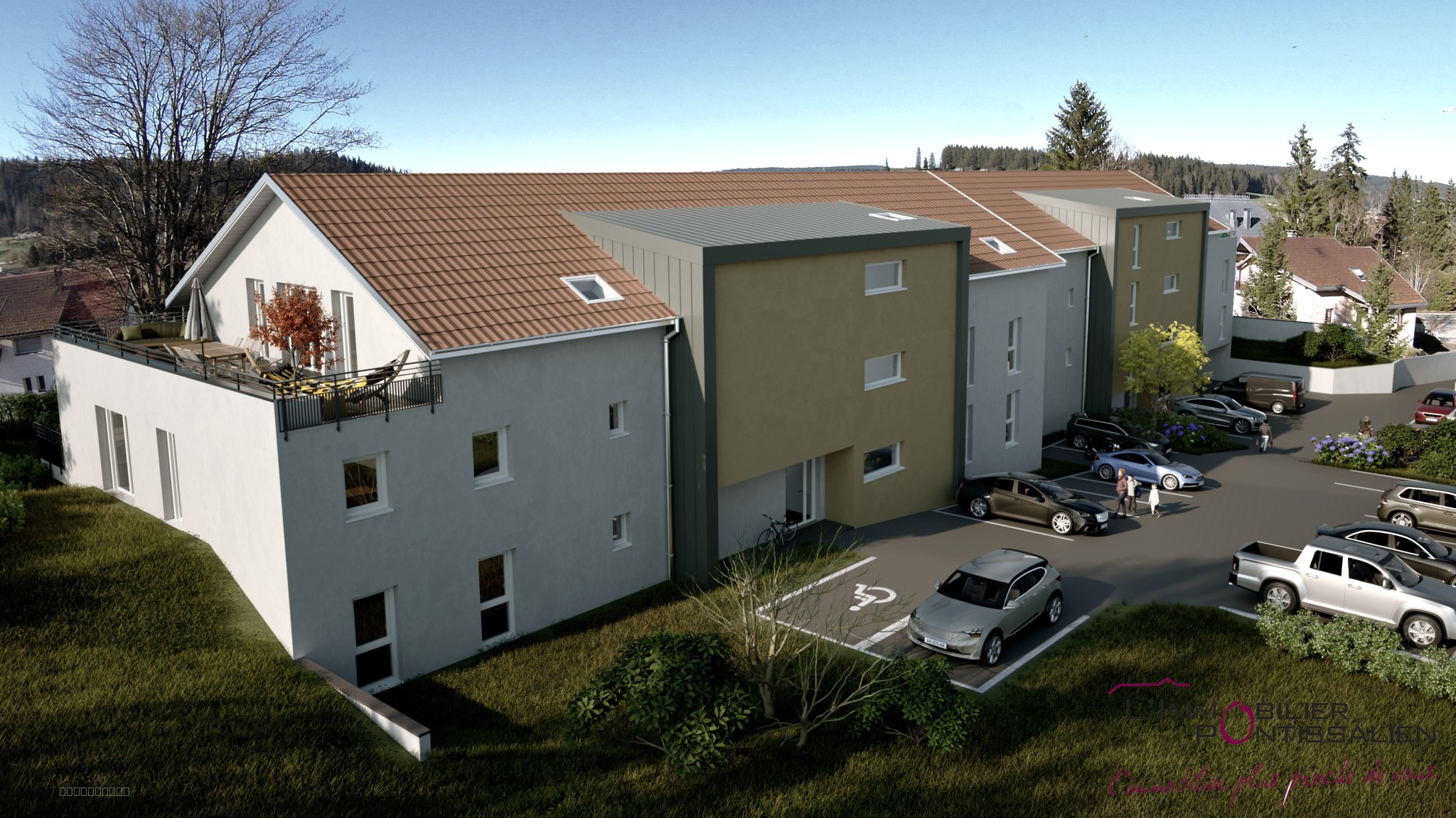 LABERGEMENT SAINTE MARIE- RESIDENCE L'ENTRE DEUX LACS: APPARTEMENT NEUF DE TYPE 3 AVEC TERRASSE — photo 2