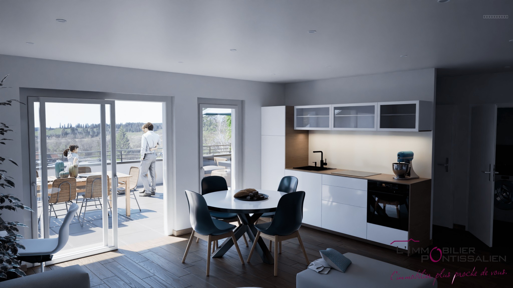LABERGEMENT SAINTE MARIE- RESIDENCE L'ENTRE DEUX LACS: APPARTEMENT NEUF DE TYPE 3 AVEC TERRASSE — photo 3