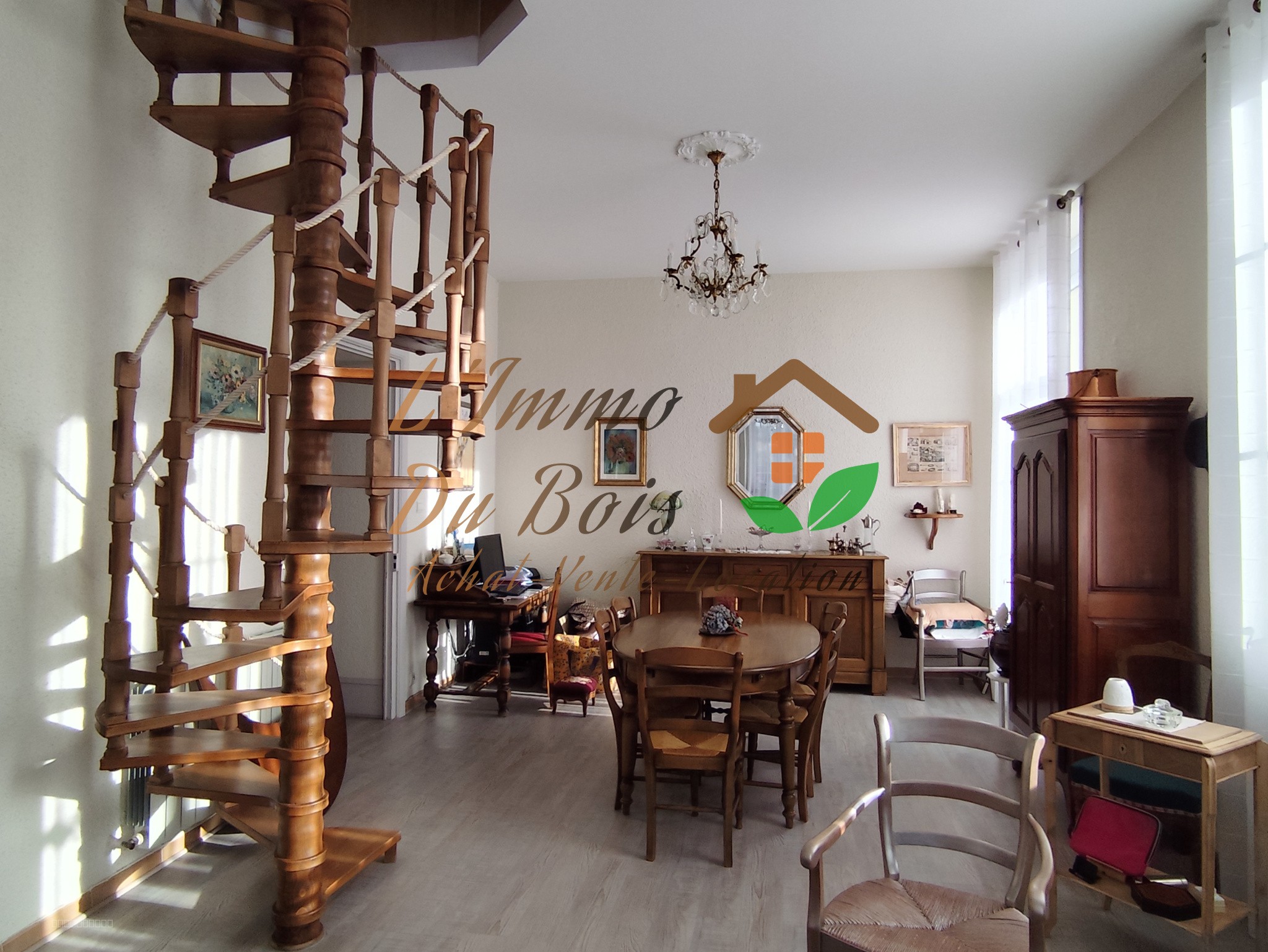 Appartement T3 en duplex dans maison bourgeoise   Petite copropriété, entrée indépendante — photo 4