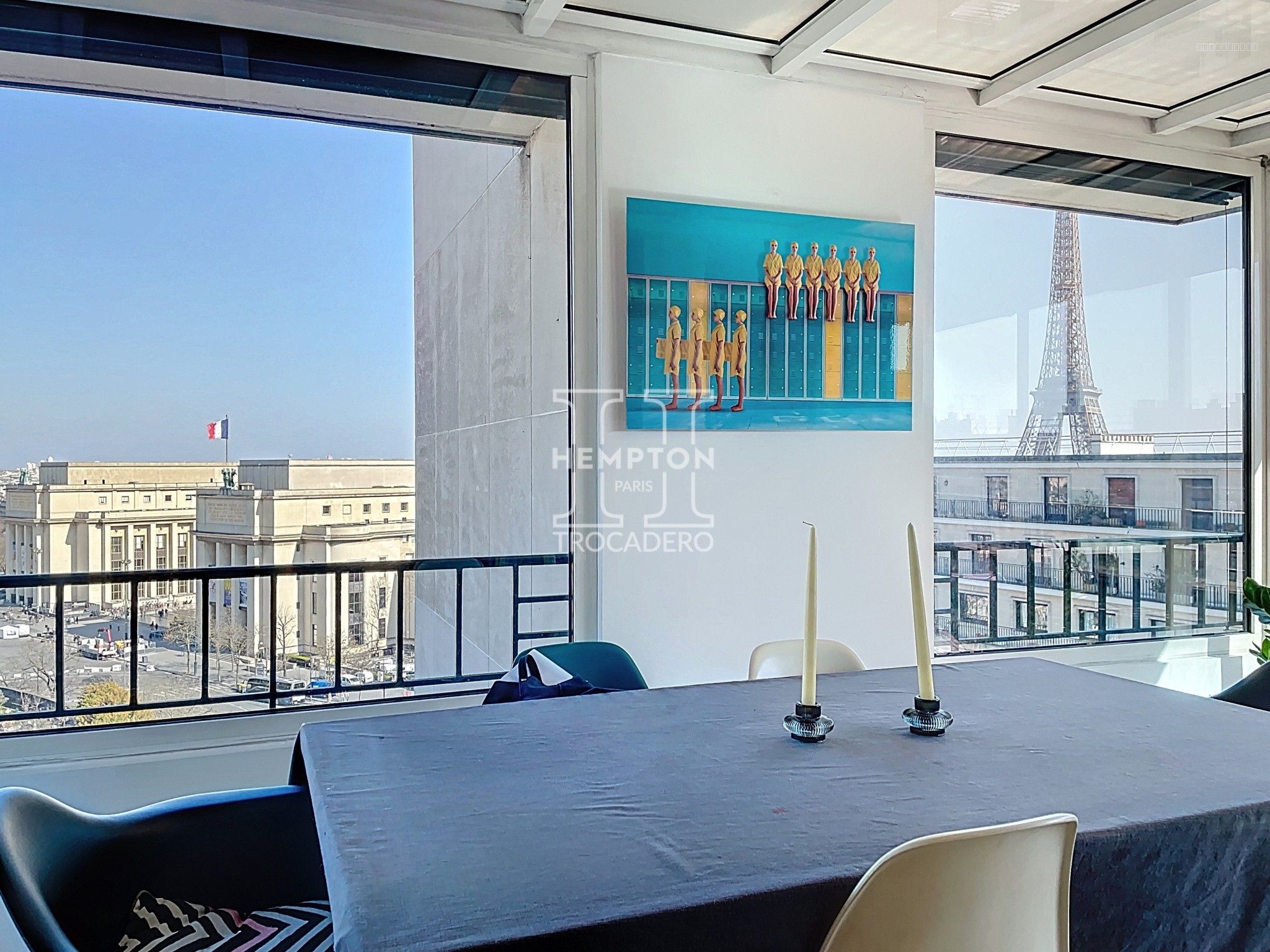 PARIS XVIème- DERNIER ETAGE  - VUE PANORAMIQUE - 6 PIECES - 4 CHAMBRES — photo 13