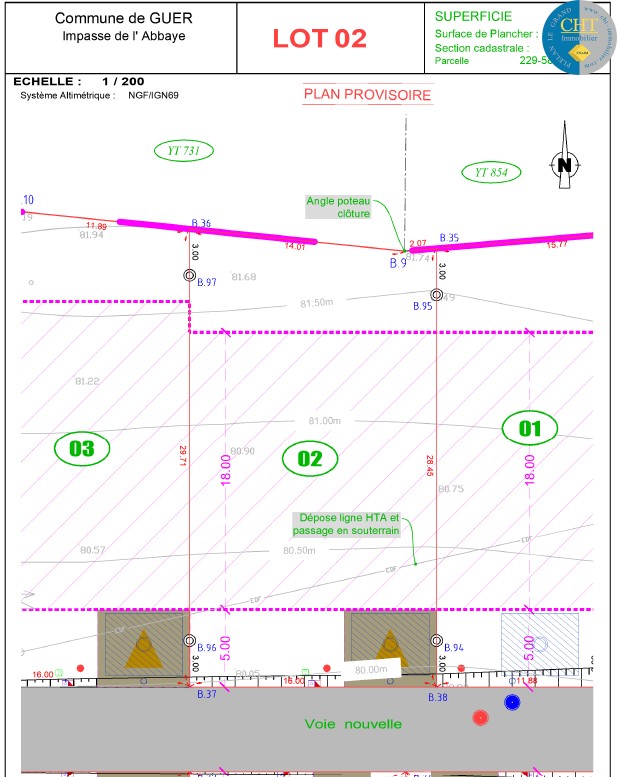 Terrain constructible de 463m2 à vendre à GUER (56 380) — photo 3