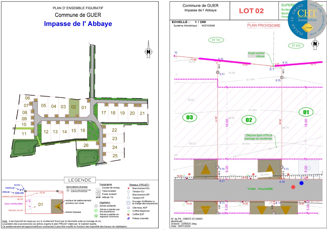 Terrain constructible de 463m2 à vendre à GUER (56 380) — photo 2