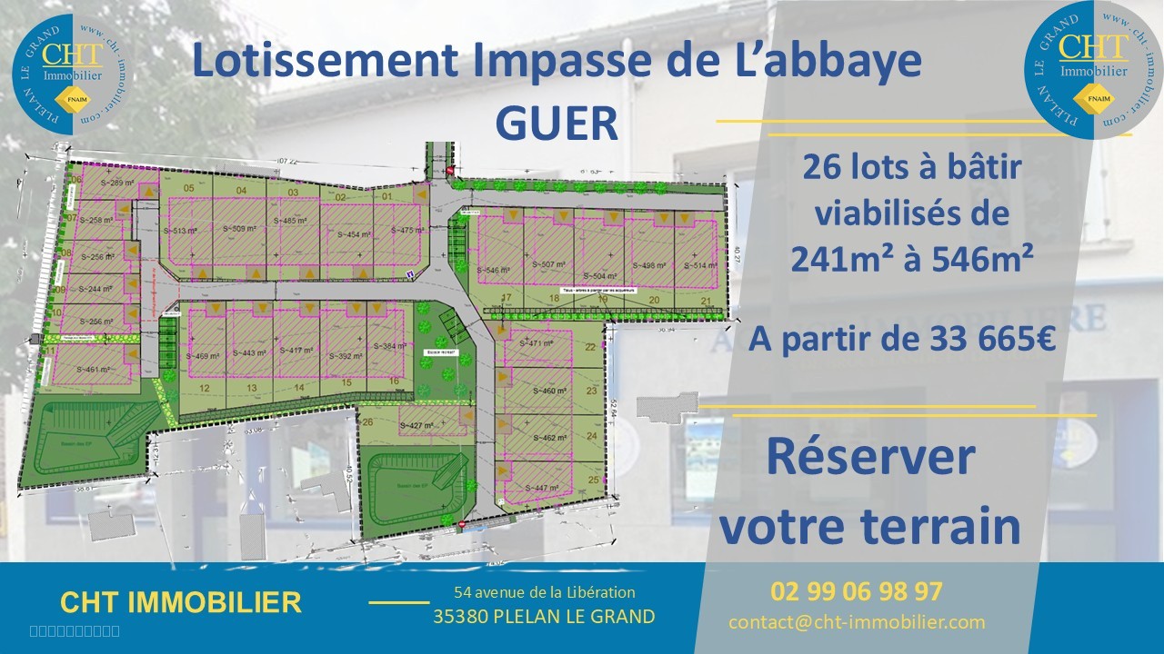 Terrain constructible de 475m2 à vendre à GUER (56 380) — photo 8