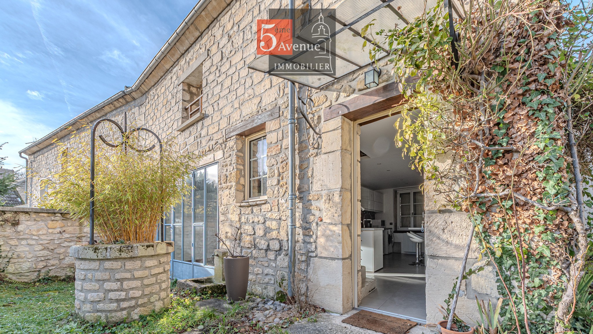 Maison ancienne en pierres de la  fin du XIXème avec jardin à vendre à gouvieux — photo 2