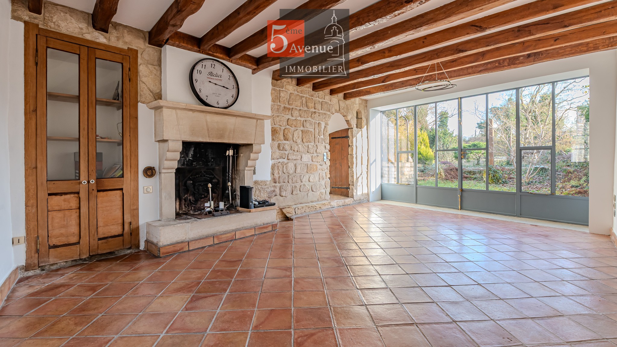 Maison ancienne en pierres de la  fin du XIXème avec jardin à vendre à gouvieux — photo 4