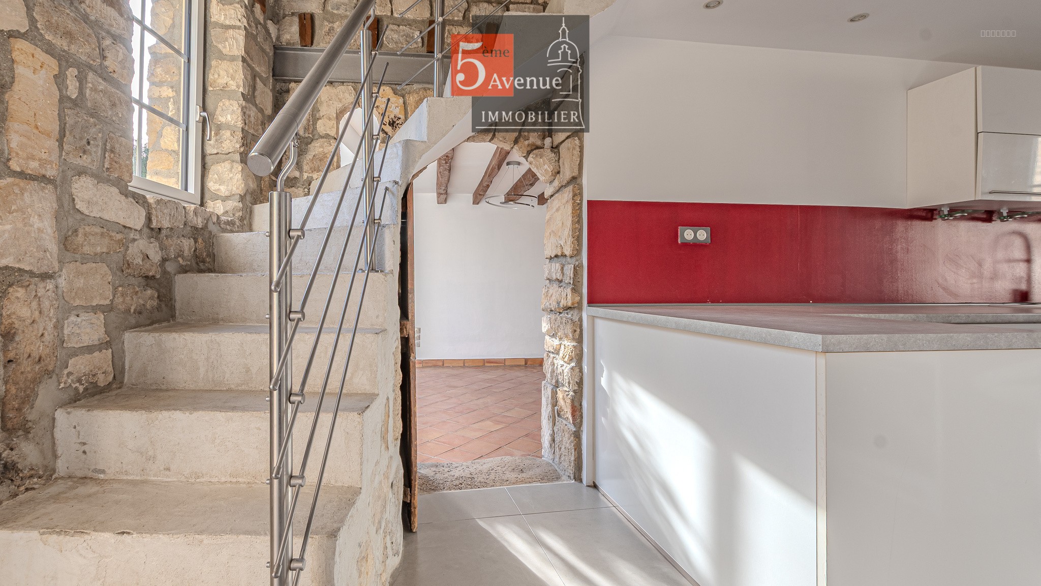 Maison ancienne en pierres de la  fin du XIXème avec jardin à vendre à gouvieux — photo 7
