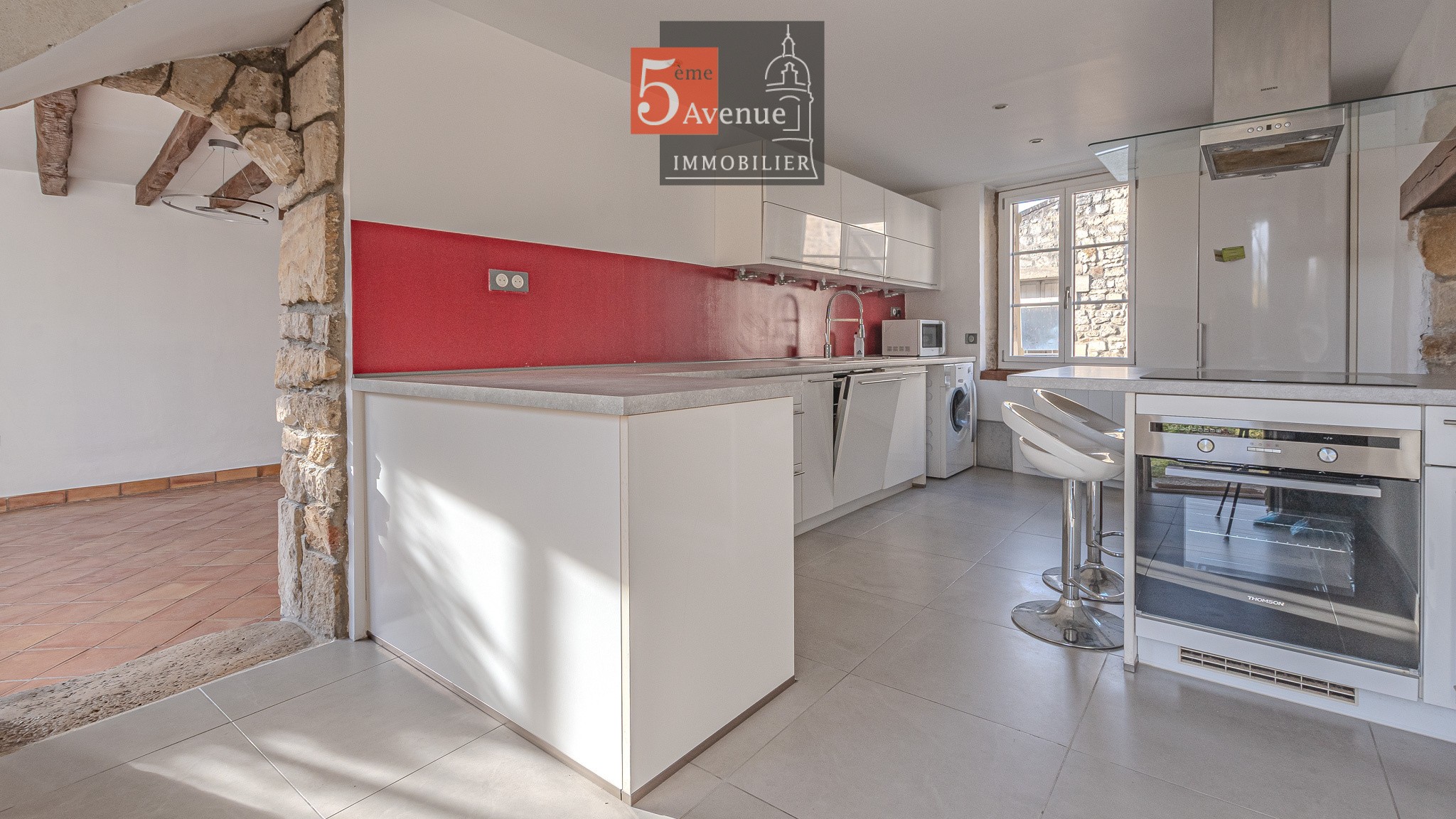 Maison ancienne en pierres de la  fin du XIXème avec jardin à vendre à gouvieux — photo 6