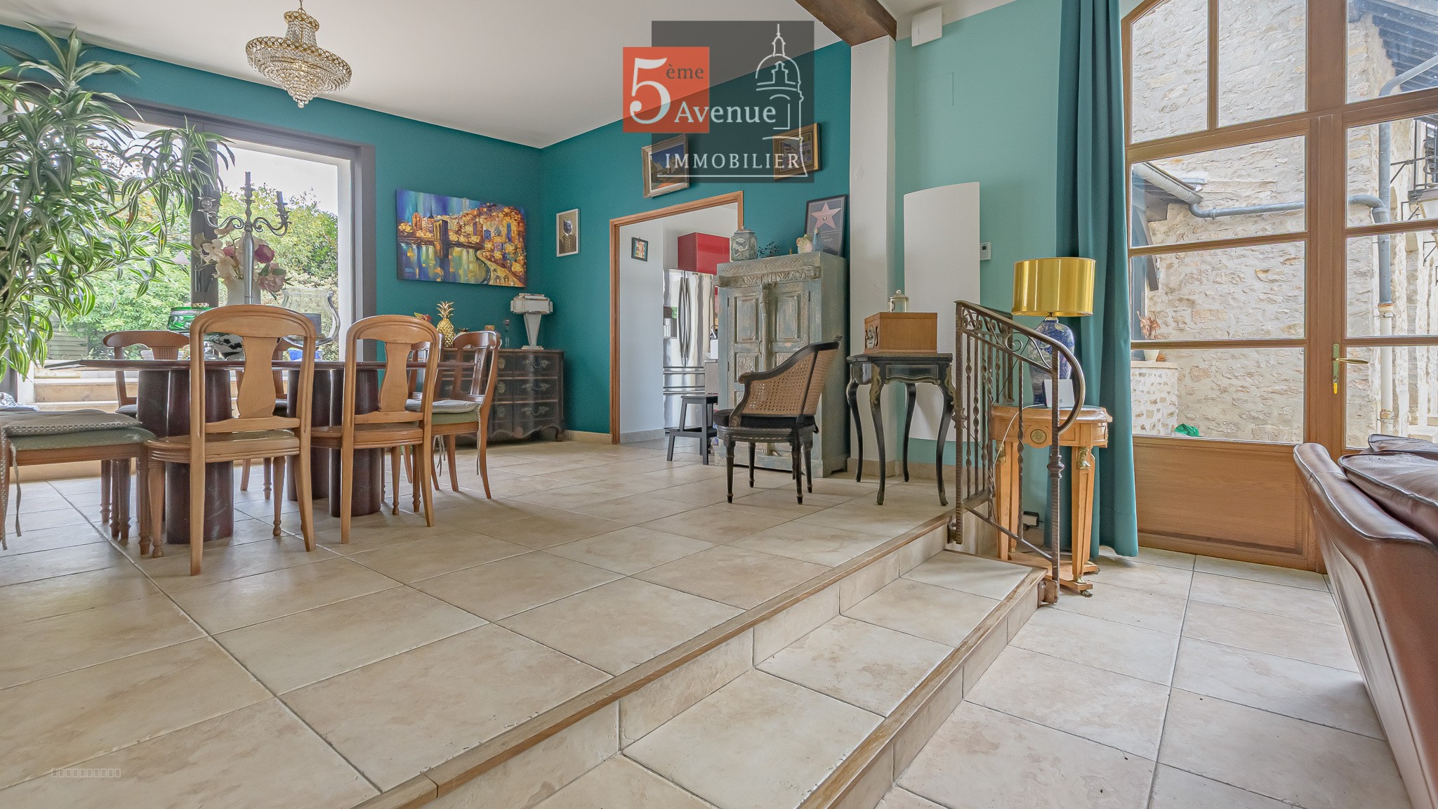 propriété de  type anglo normande de 335m2 avec piscine et terrain arboré de 3800m2 — photo 8