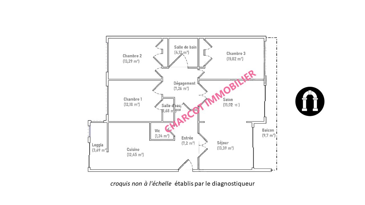 STE FOY LES LYON - APPARTEMENT  5 PIÈCES + CAVE (poss PARKING PRIVATIF et GARAGE en sus du prix) — photo 4