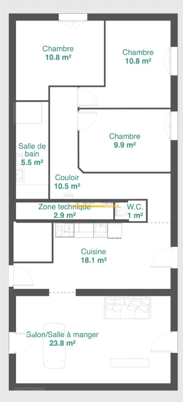 Montélimar, appartement neuf, avec jardin privatif. — photo 4