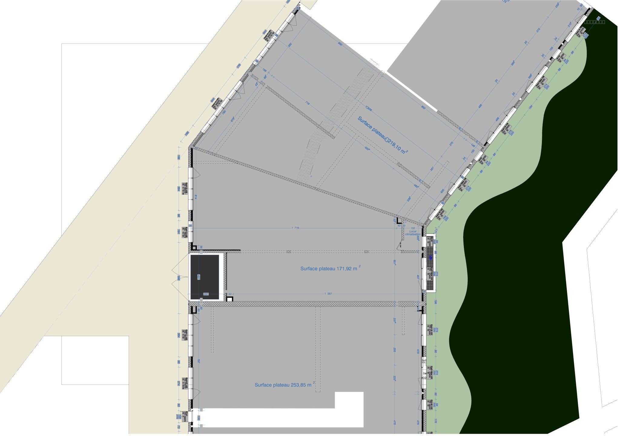 Cellule bureaux 172 m2 ZA — photo 1