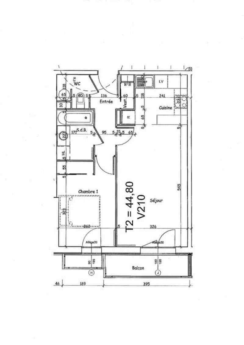 RESIDENCE DE STANDING. Appartement de 2 pièces de 45 m2 habitable avec balcon situé au 2ème et dernier étage.. — photo 10