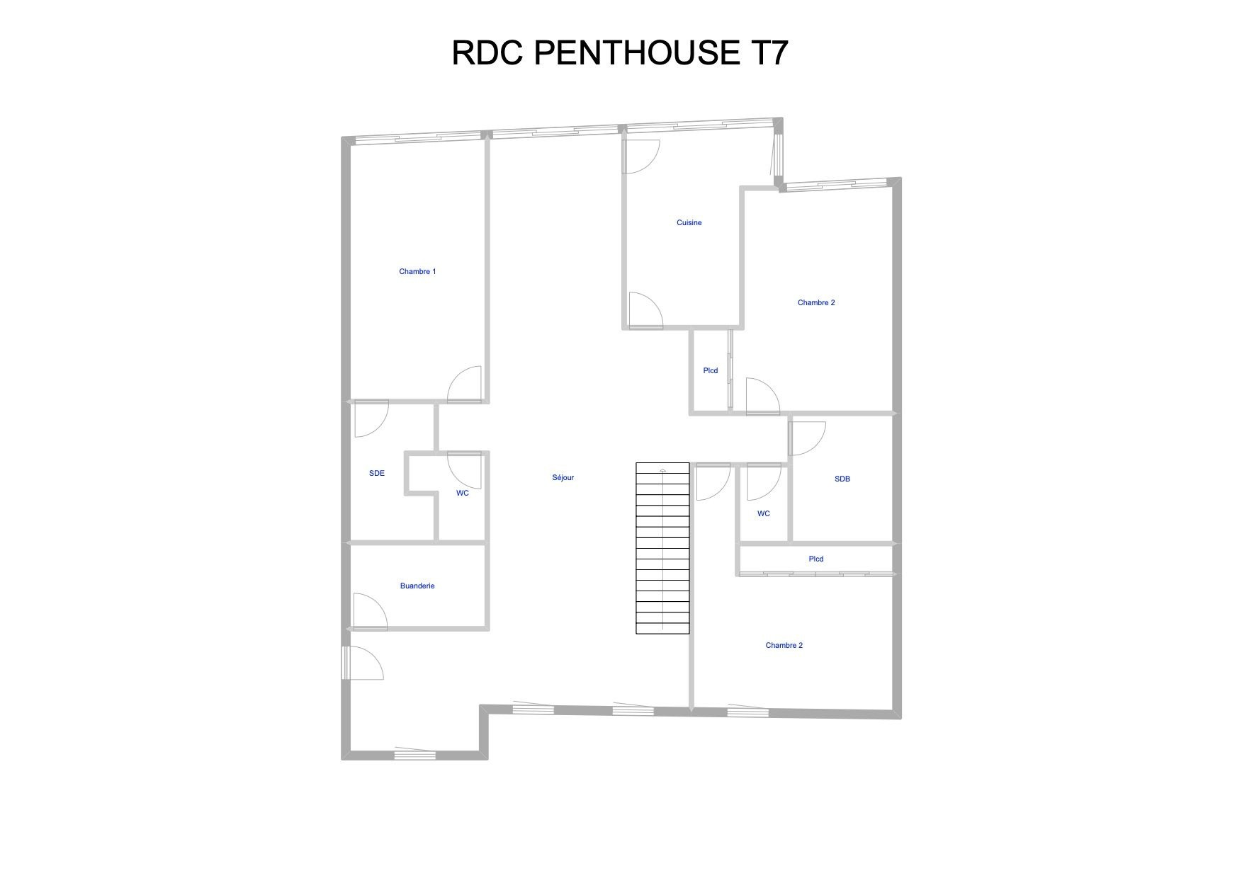Duplex T7 160m2 - Saint Denis Centre Barachois — photo 2
