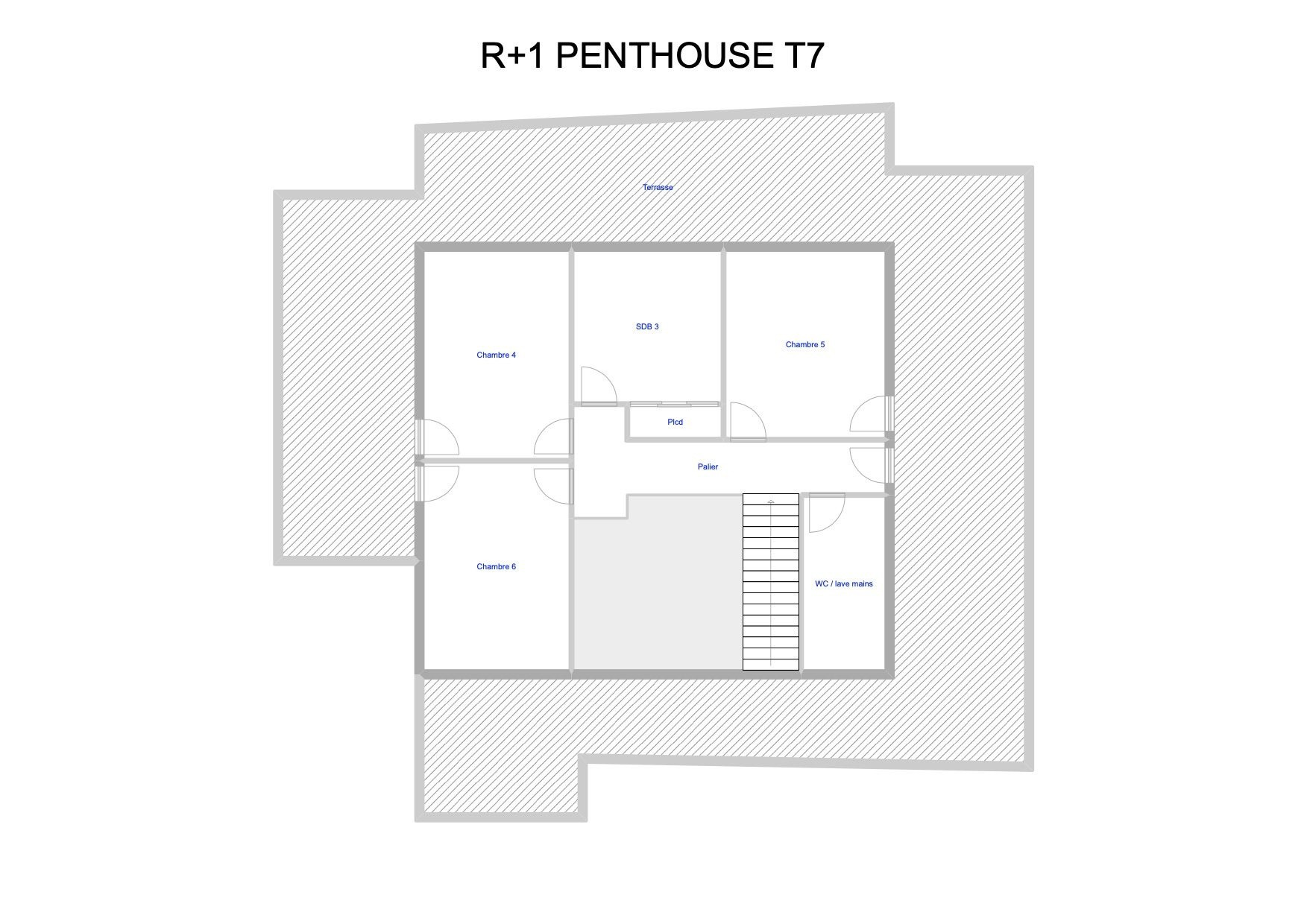 Duplex T7 160m2 - Saint Denis Centre Barachois — photo 3
