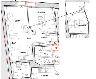 T2/3, 2 ÈME ÉTAGE, IMMEUBLE AUBAGNE , SECTEUR BEAUMONT