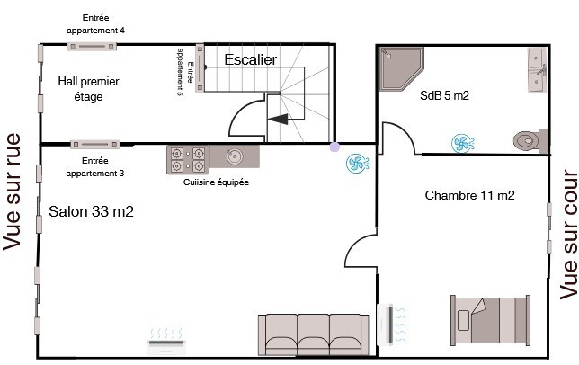 Immeuble de 200m2 — photo 5