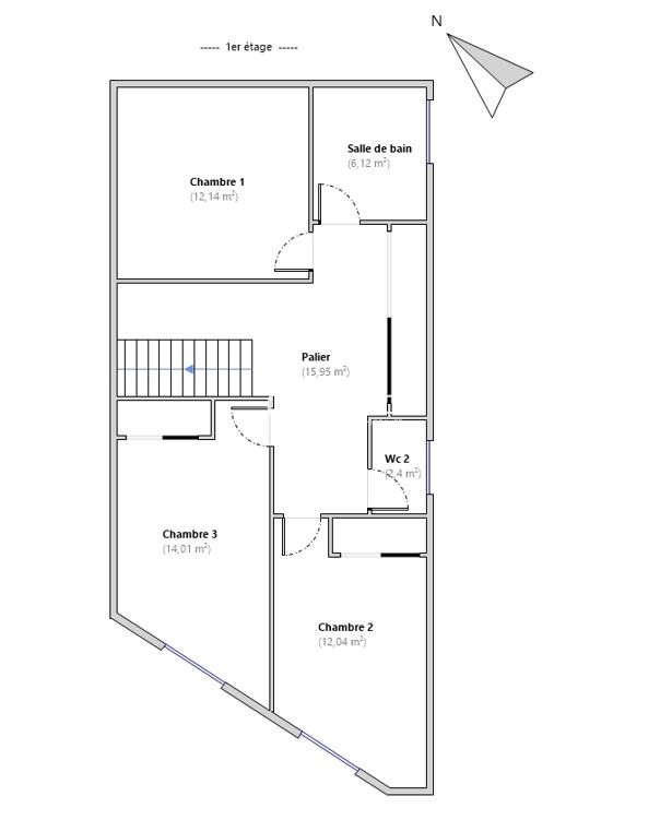 COARRAZE - Vente Appartement T4 en duplex — photo 13