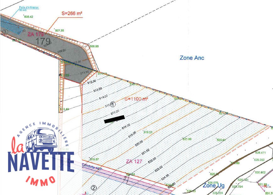 Terrain Veyre Monton 1120 m2 Libre constructeur Vue Puy de Dôme — photo 4