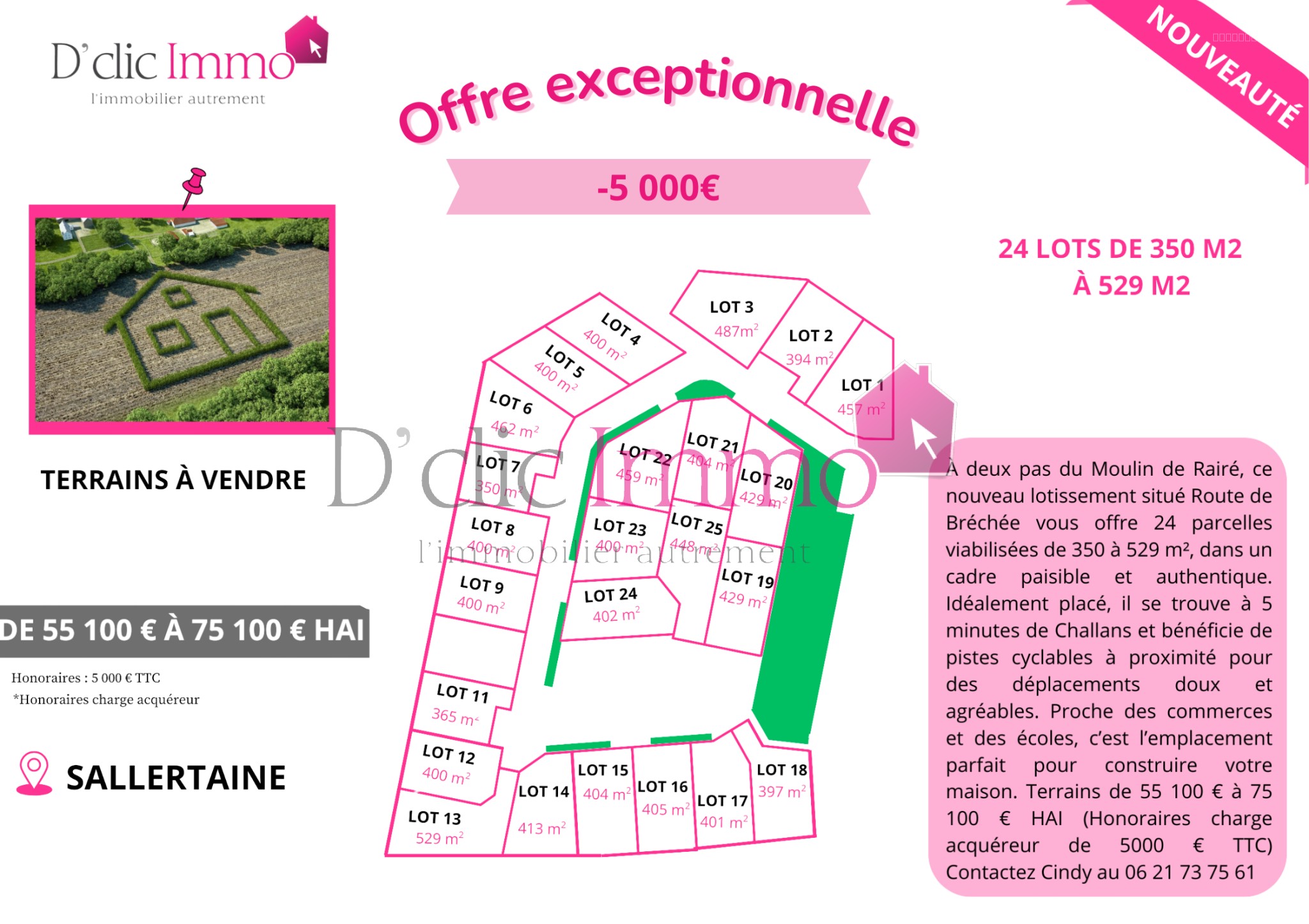 SALLERTAINE - terrain 400m2 - OFFRE EXCEPTIONNELLE -5 000€ — photo 7