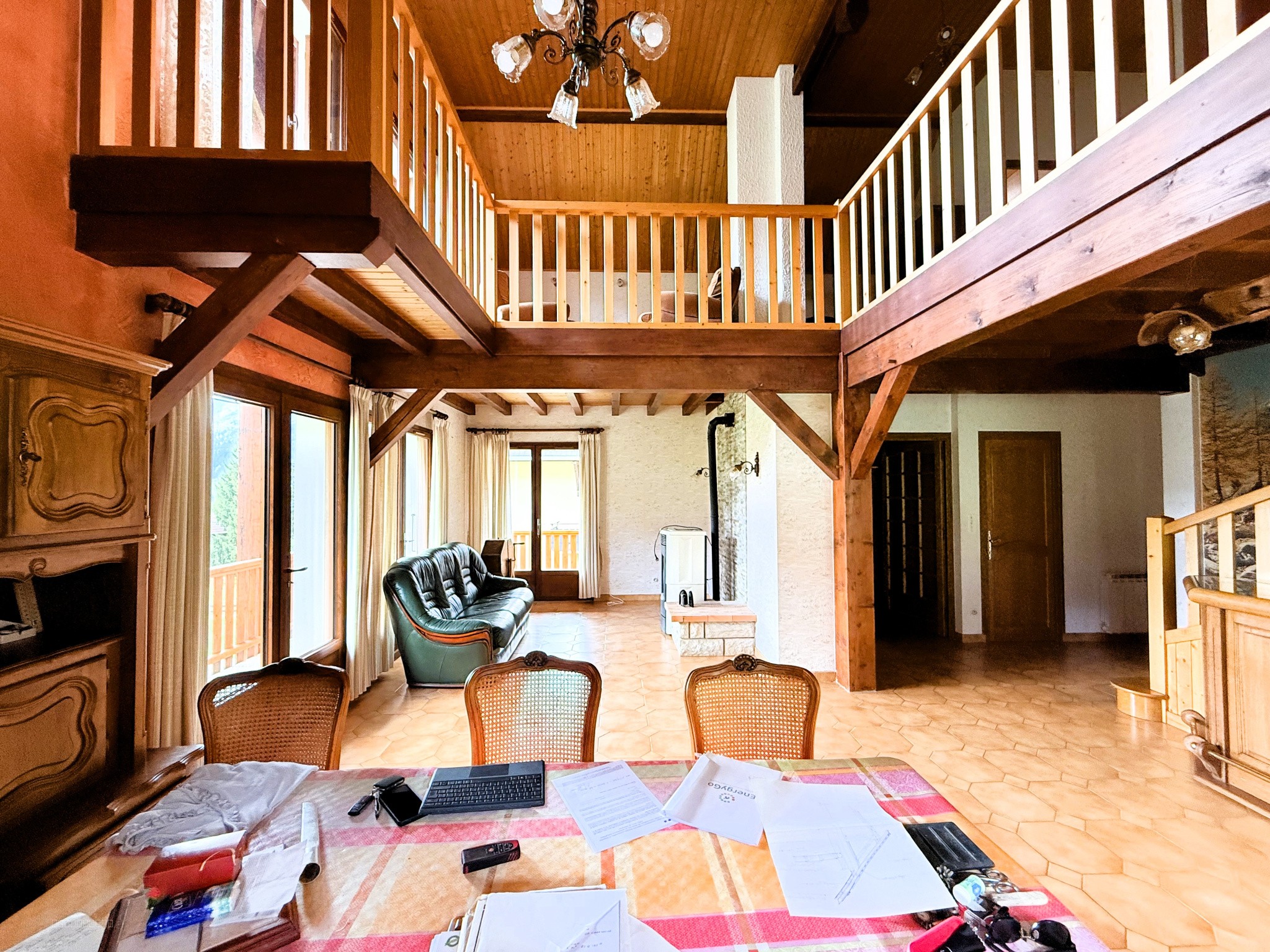 St Pierre de Chartreuse, Côteau Sud centre village, superbe villa d'architecte avec vue exceptionnelle — photo 8