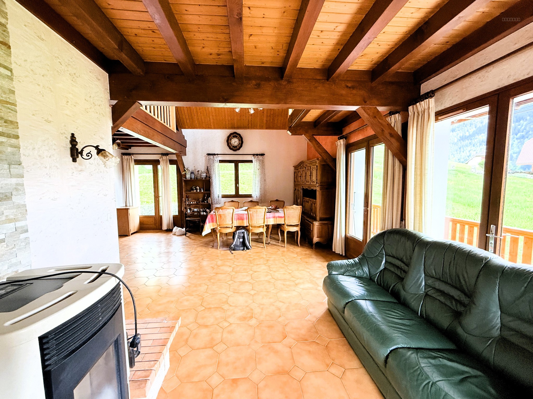 St Pierre de Chartreuse, Côteau Sud centre village, superbe villa d'architecte avec vue exceptionnelle — photo 9