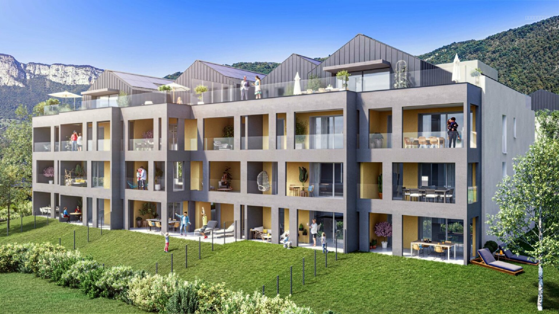 Challes les eaux, T4 Neuf de 119m2 en dernier étage avec terrasse de 122,50m2 — photo 1