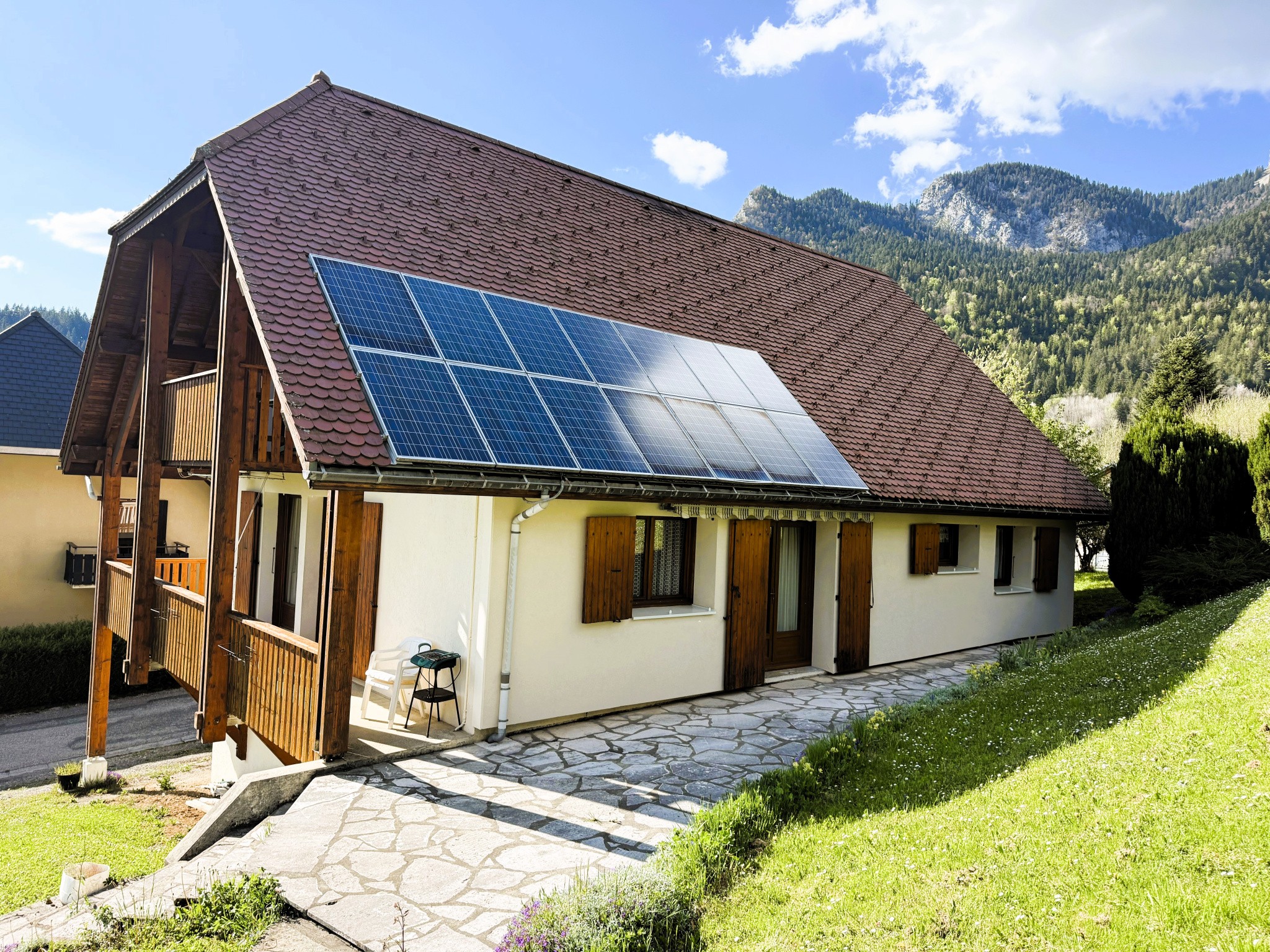 St Pierre de Chartreuse, Côteau Sud centre village, superbe villa d'architecte avec vue exceptionnelle — photo 20