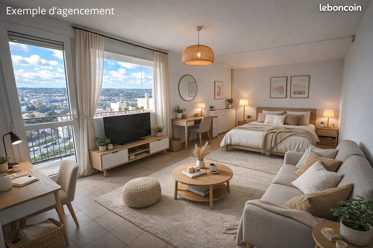 APPARTEMENT 30M2 - 1 PIÈCE AVEC BALCON ET VUE PANORAMIQUE — photo 5