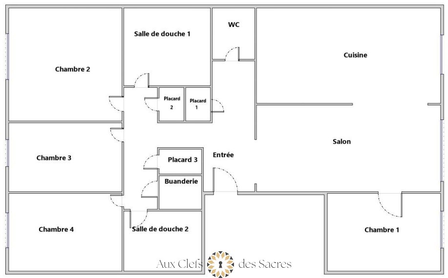 REIMS - ST REMI : Location meublée Appartement T5 - 4 chambres 103.57m2 possible colocation — photo 18