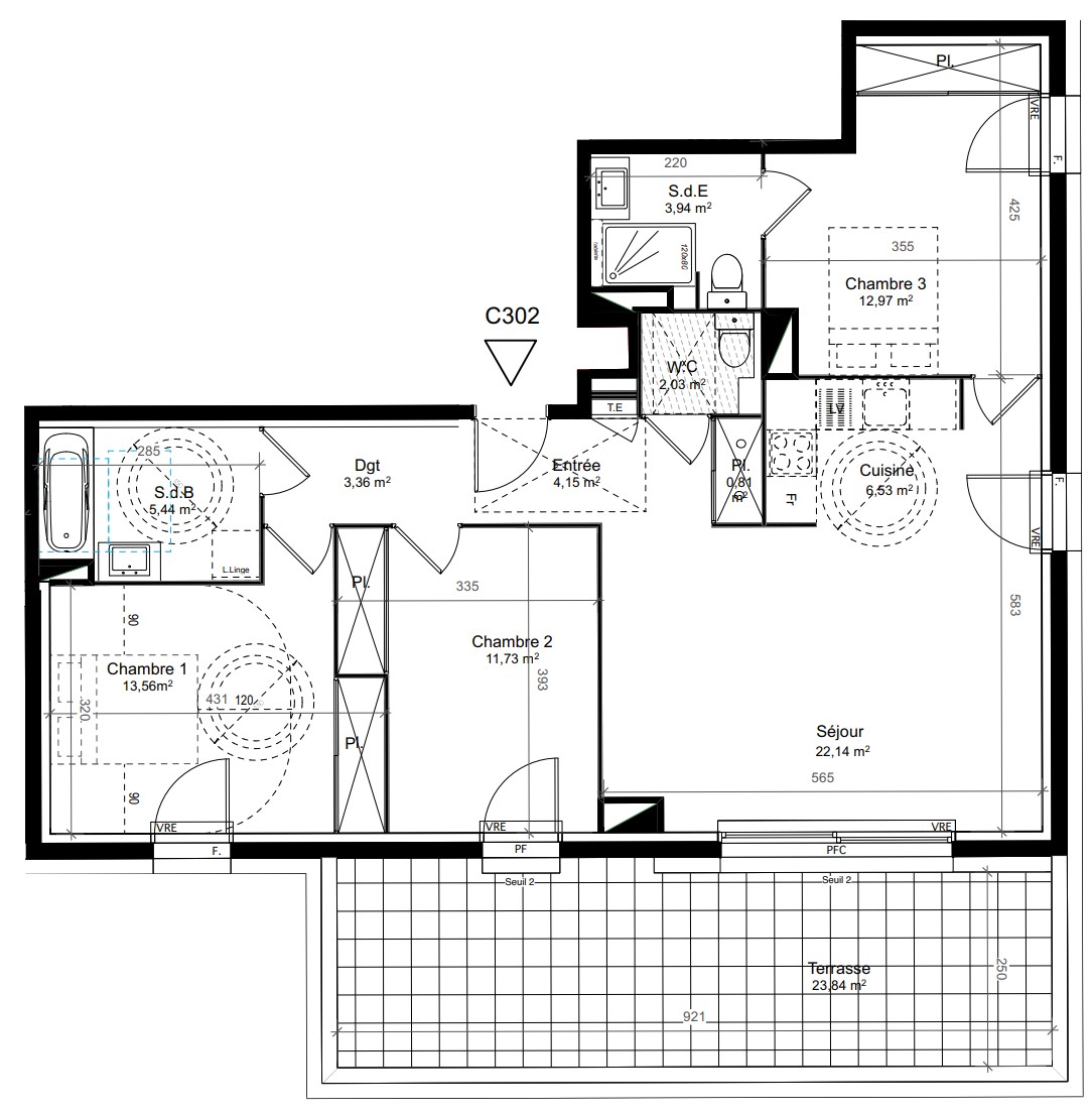 Appartement T4 - Le Crès — photo 2