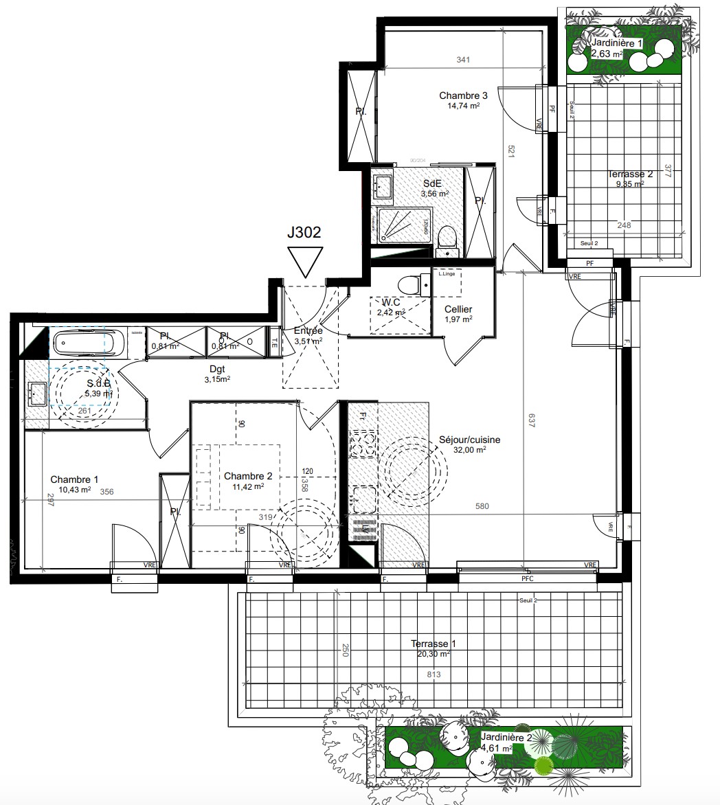 Appartement T4 - Le Crès — photo 2