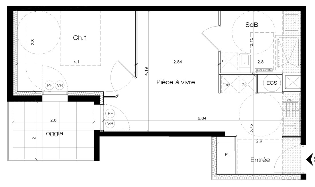 Appartement T2 - Maurin — photo 2