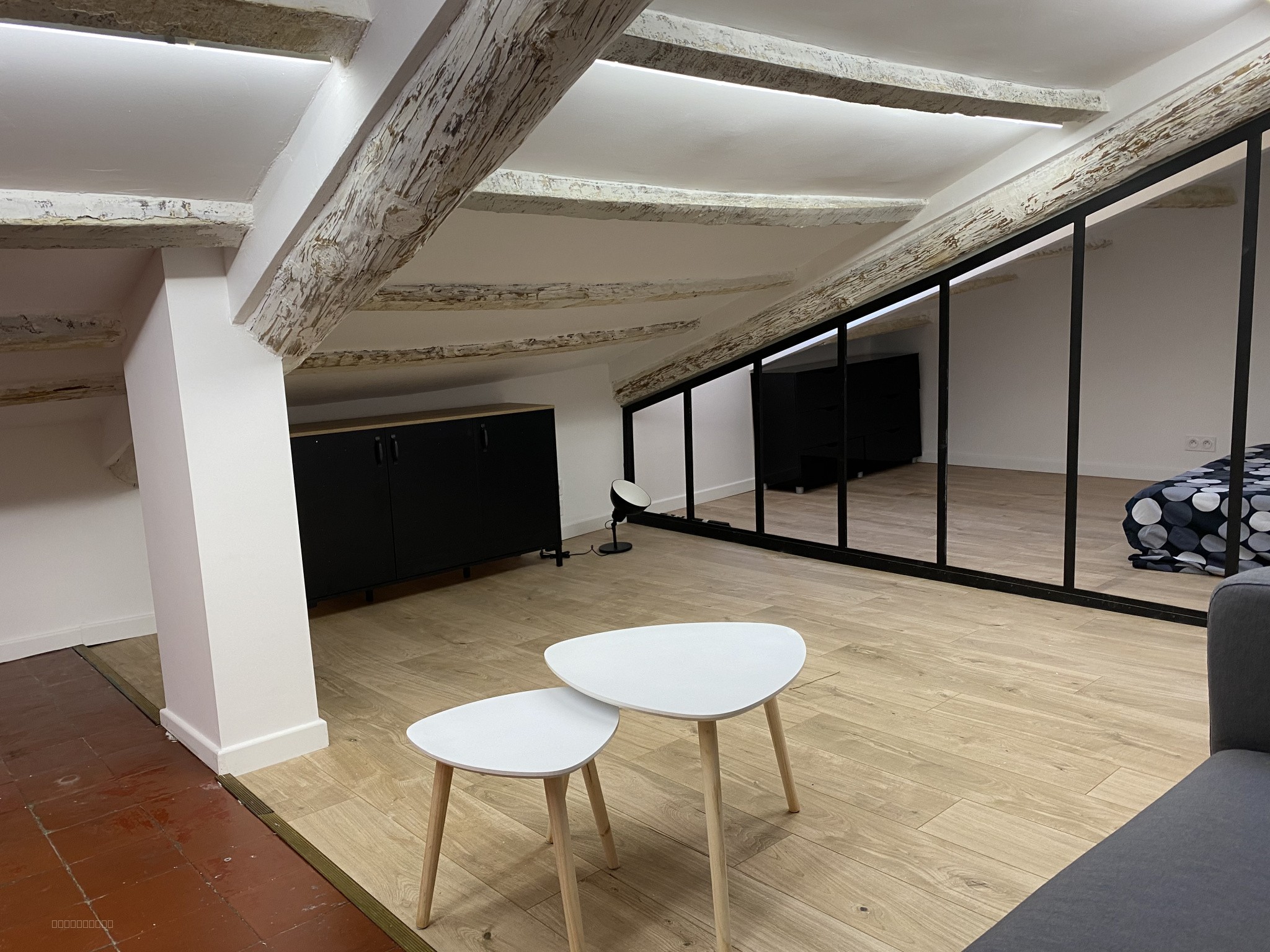 Place Garibaldi deux pièces meublés mansardées style loft — photo 2
