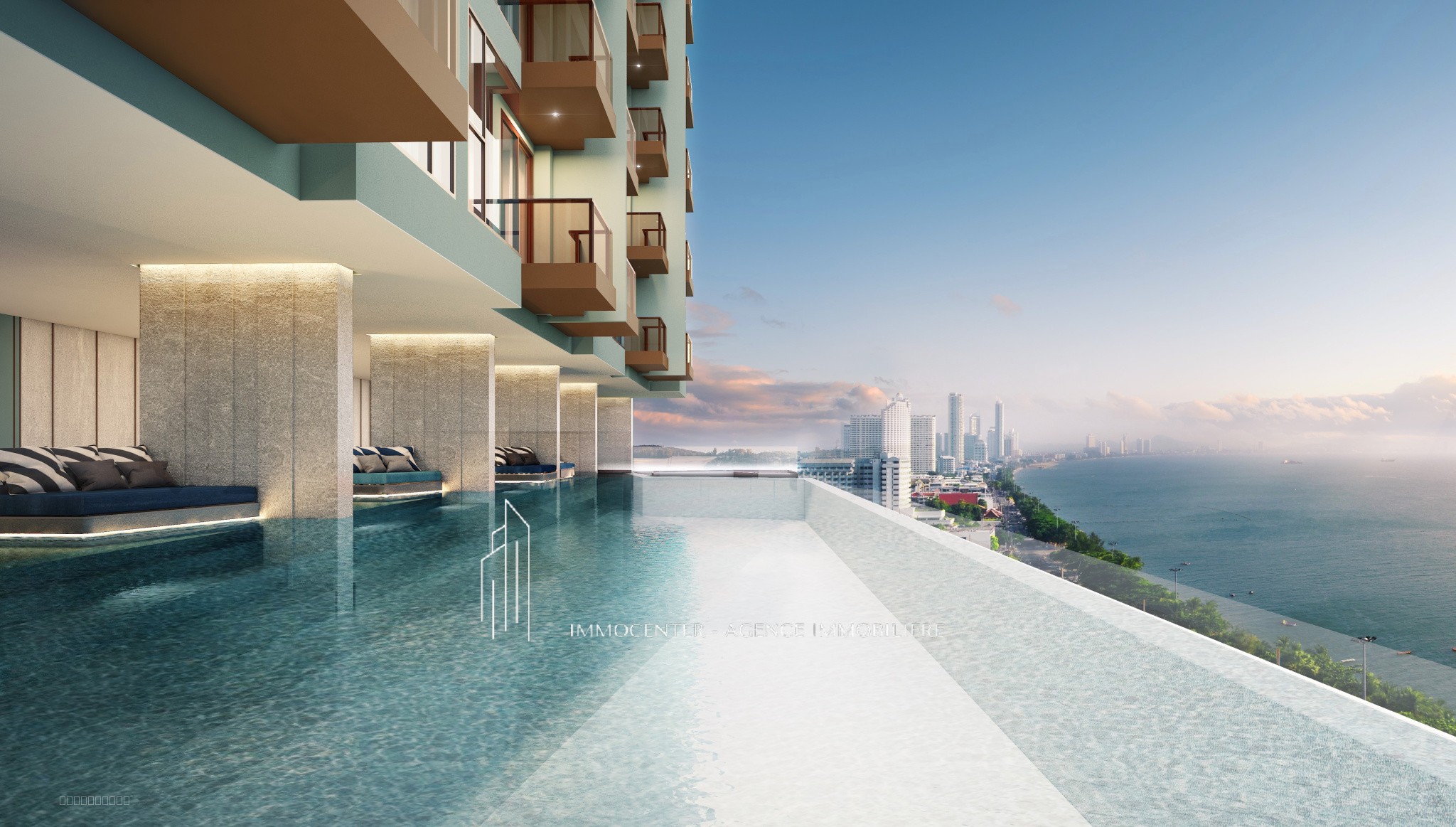 PATTAYA QUARTIER JOMTIEN CONDO SUR LA PLAGE. IMMOCENTER THAILANDE — photo 2