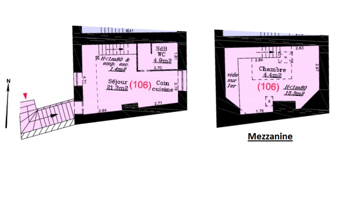 Appartement T1 + mezzanine et 2 places de parking — photo 10
