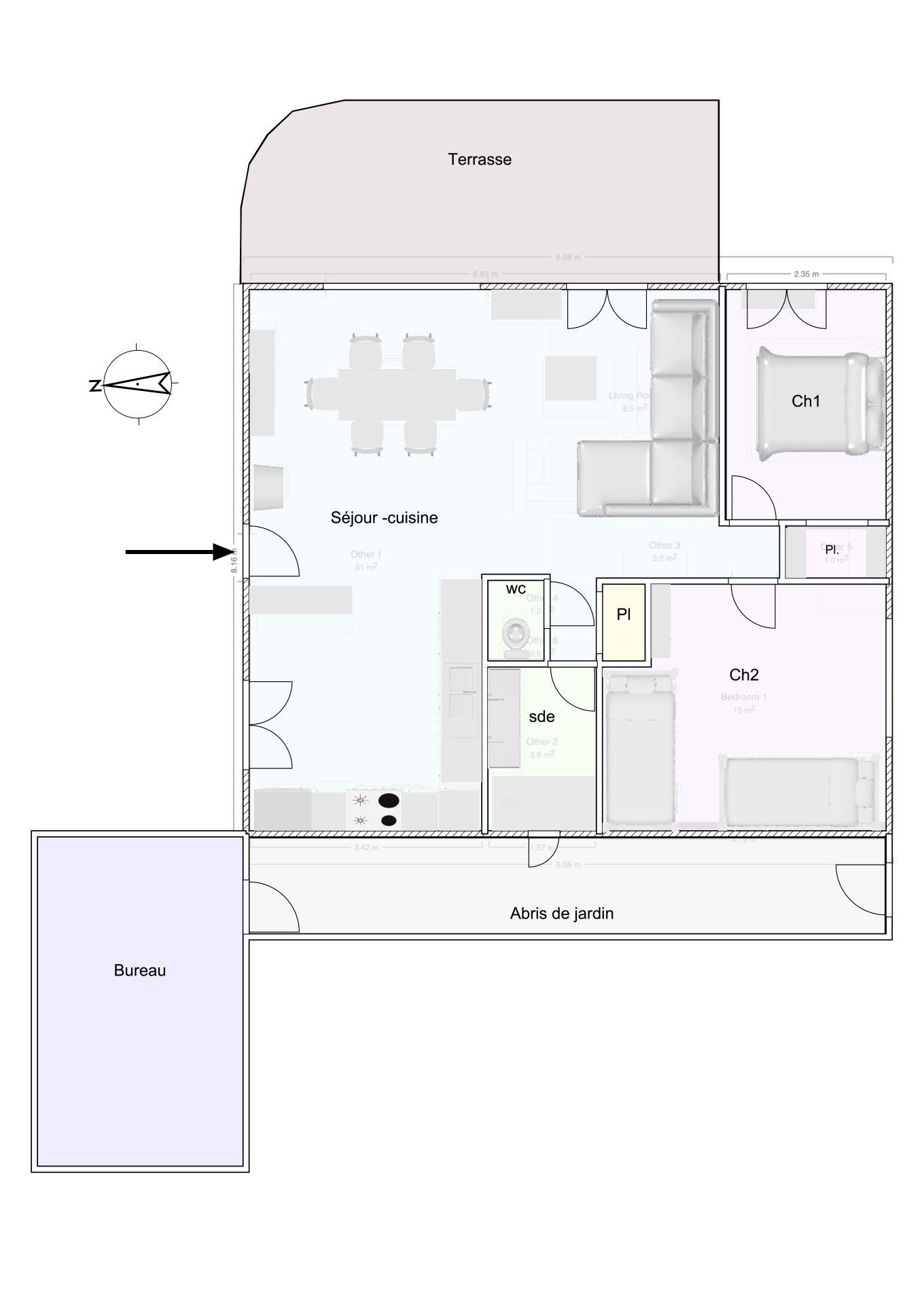 Maison T4 de plain-pied sur 895 m2 de Terrain avec vue imprenable — photo 10