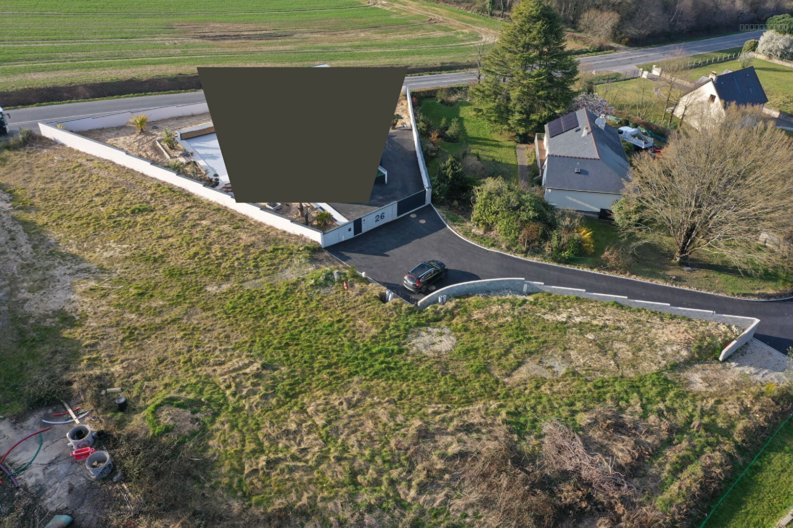Terrain constructible Pont Réan 1169 m2 — photo 3
