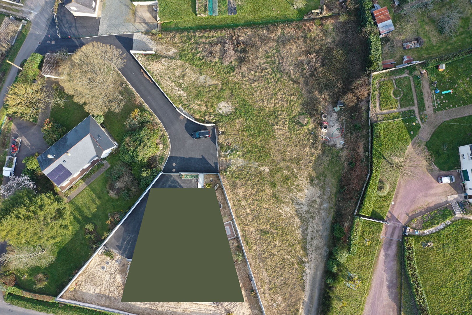 Terrain constructible Pont Réan 1169 m2 — photo 2