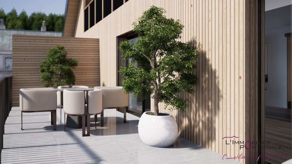 PONTARLIER - HYPER CENTRE : APPARTEMENT DE TYPE 4 AVEC TERRASSE ET JARDIN — photo 3