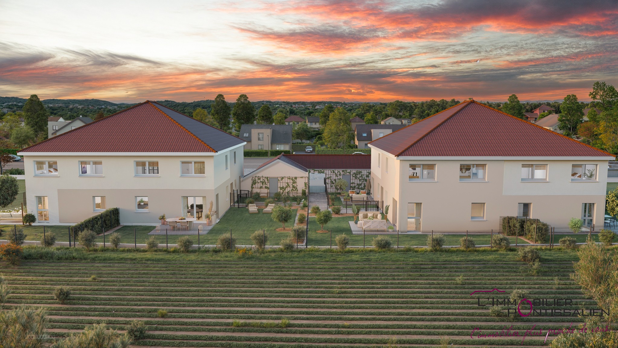 LES GRANGES NARBOZ : DUPLEX DE TYPE 4 AVEC TERRASSE, JARDIN, GARAGE ET PARKING — photo 2