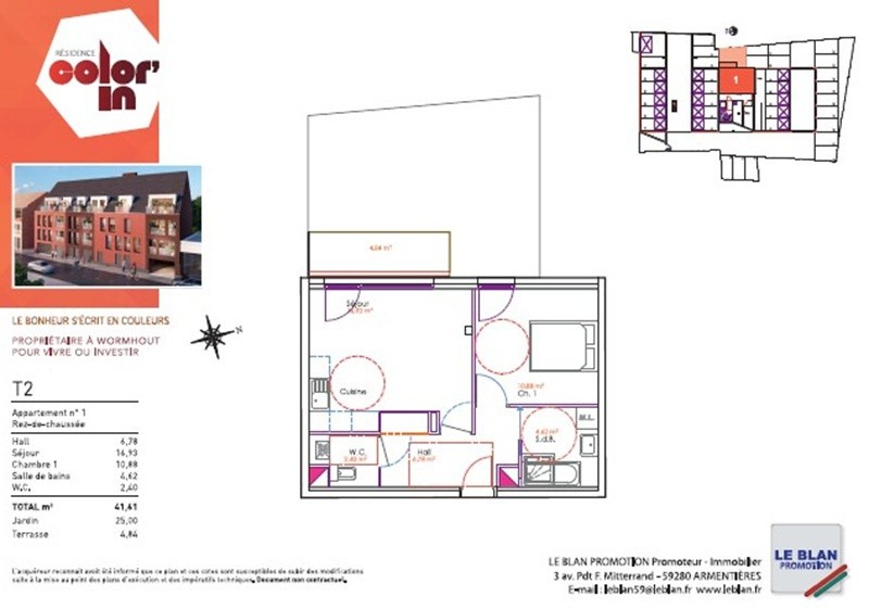 Appartement T2 centre de Wormhout RDC — photo 4
