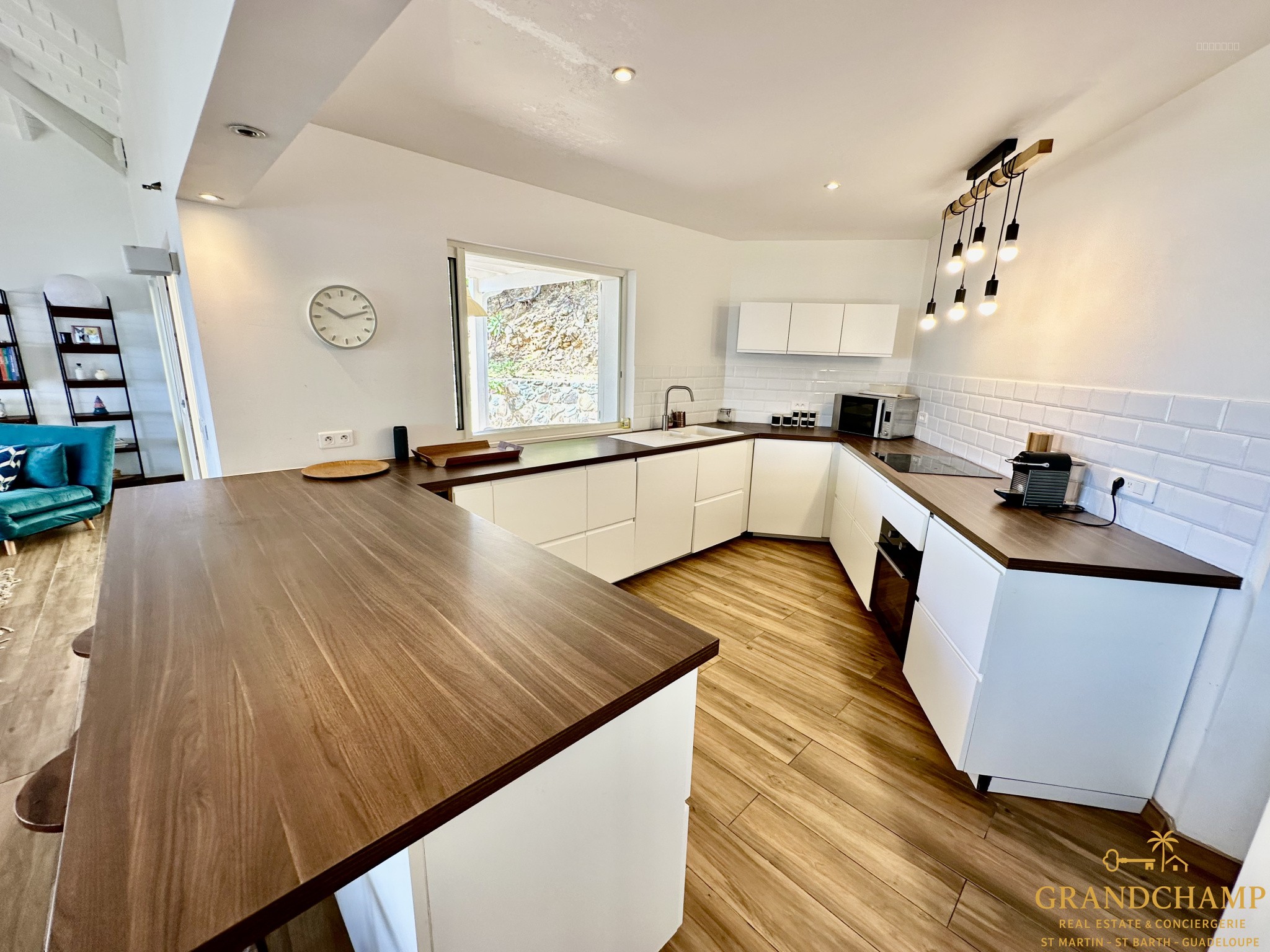 Vue mer panoramique   Villa T4 + Bungalow T3 - Oyster Pond — photo 5